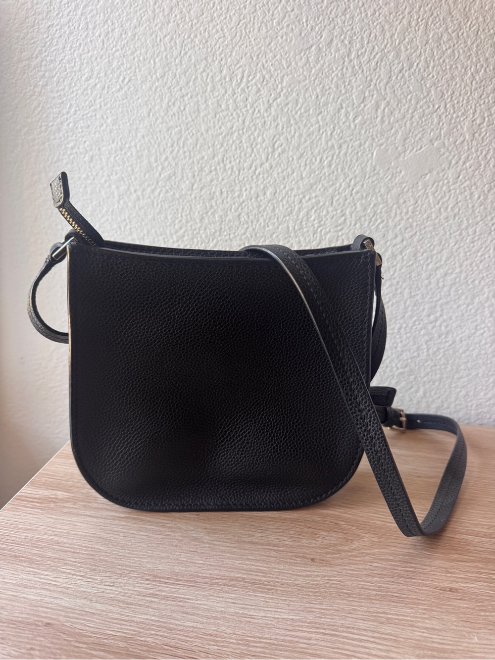 kate spade Black Pebbled Leather Crossbody with Front Pocket - Picture 2 of 2